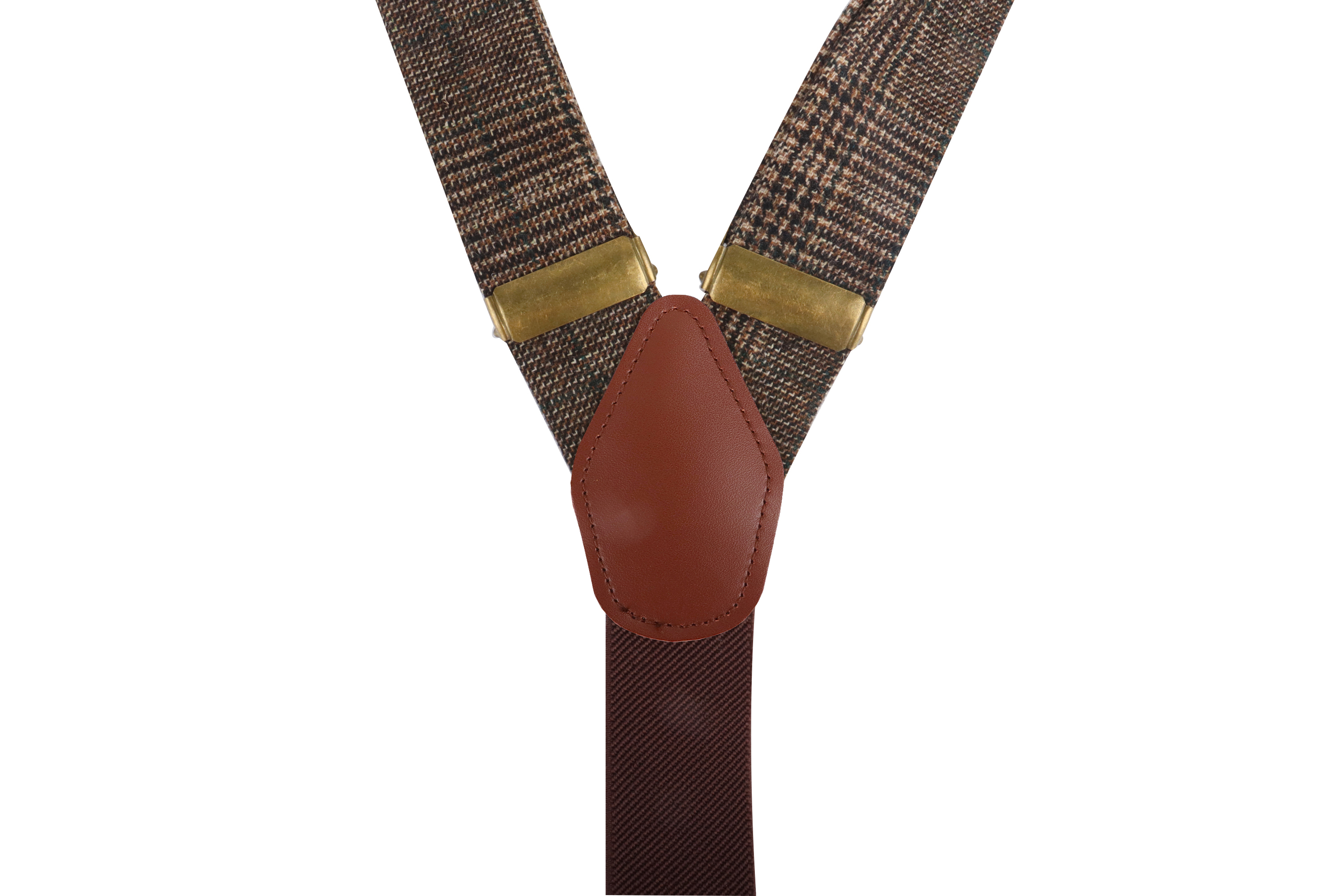 Bretels Urban-Glencheck - Donkerbruin