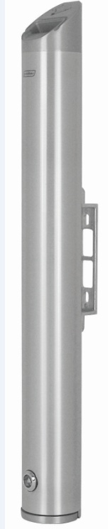 Cendrier Murale Tubulaire | Aluminium | 3,4 Litres | Jusqu'à 1020 Mégots | 80x80x680(h)mm