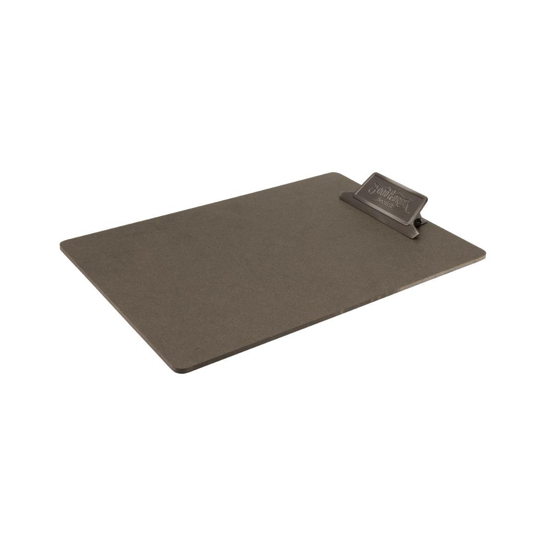Securit Vintage Speisekarten Klemmbrett Metall Patina Clip mit "Essen & Trinken" A4