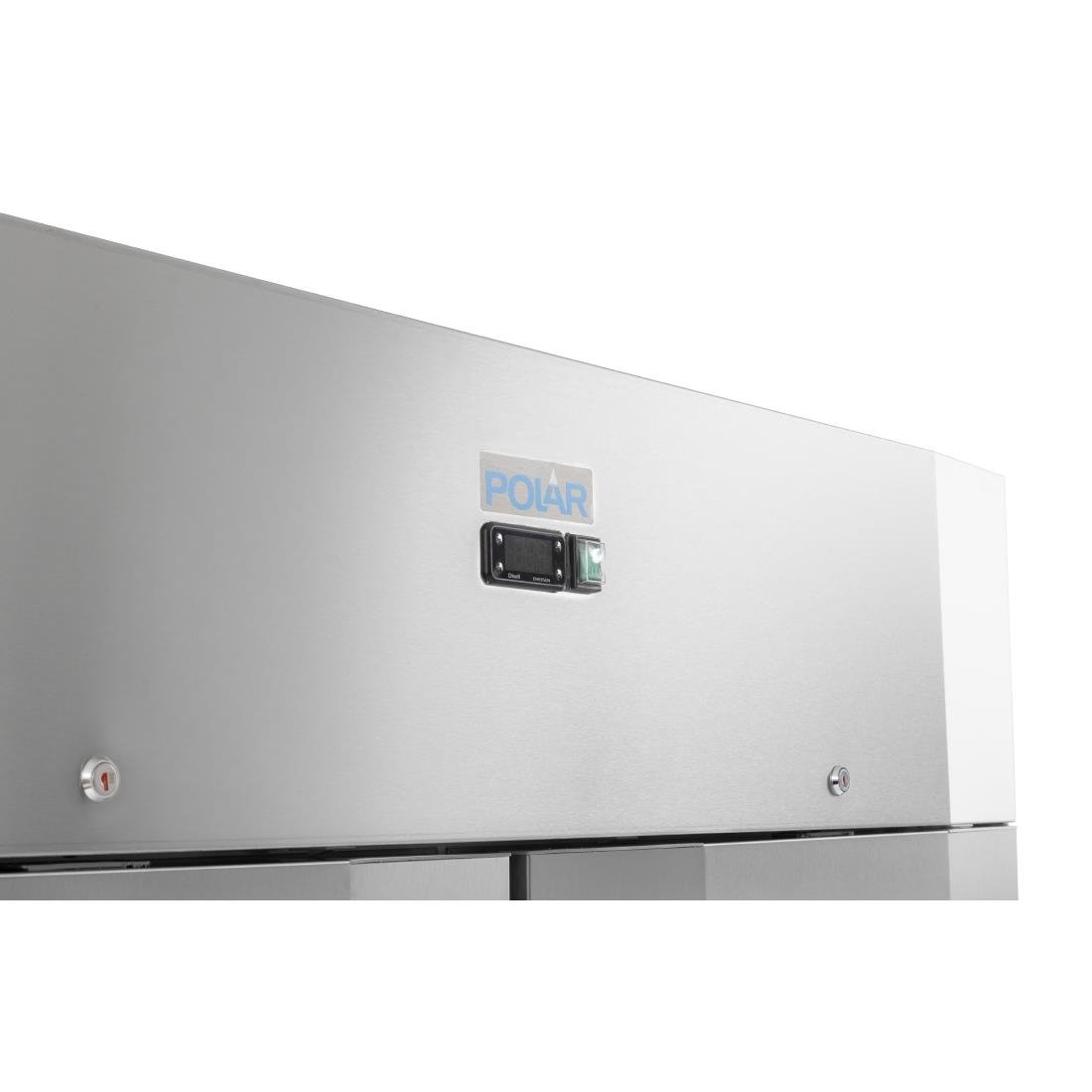 Polar U-Serie Energieeffizienter Doppeltür-Gefrierschrank 1400Ltr
