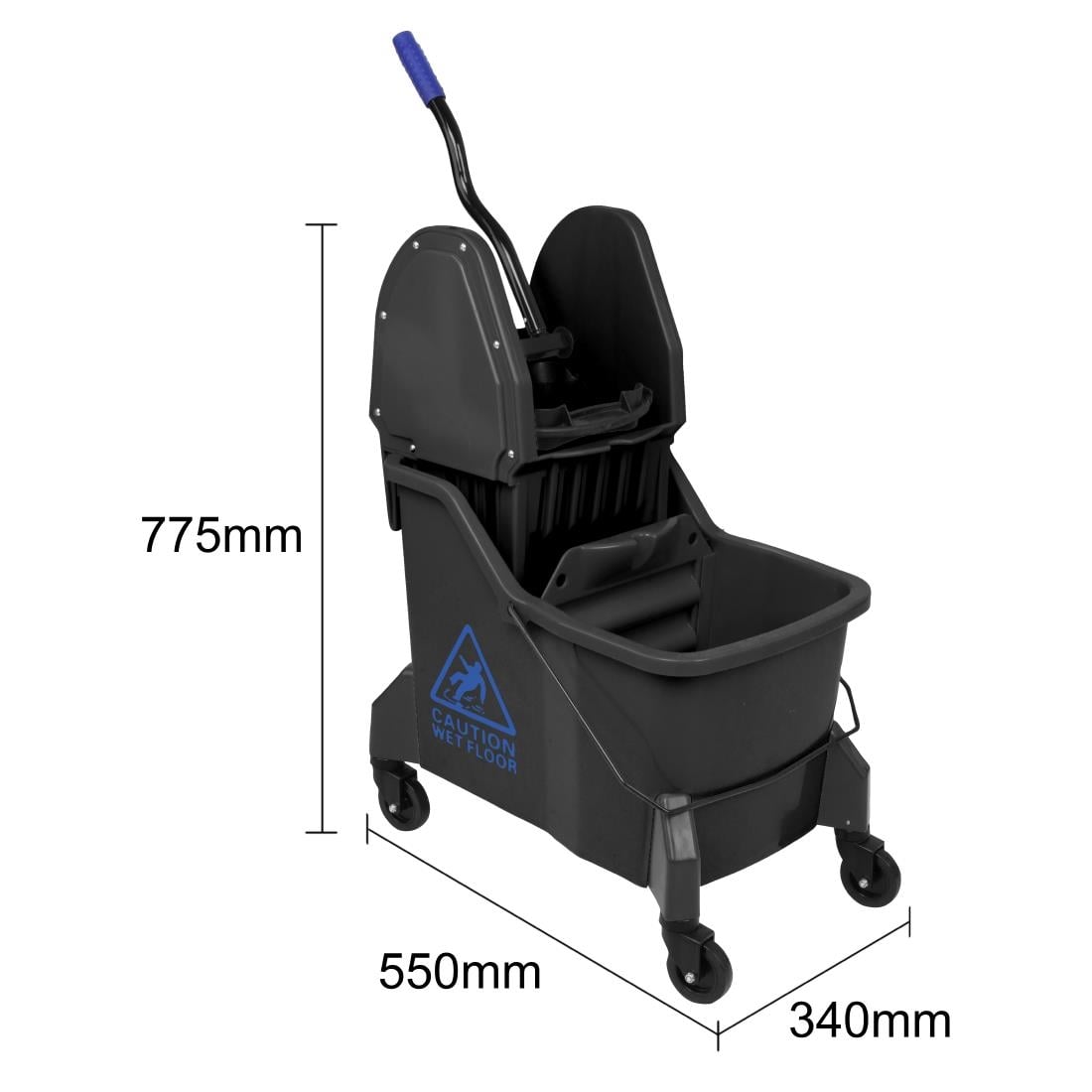 Seau essoreur deux compartiments Jantex bleu 30L