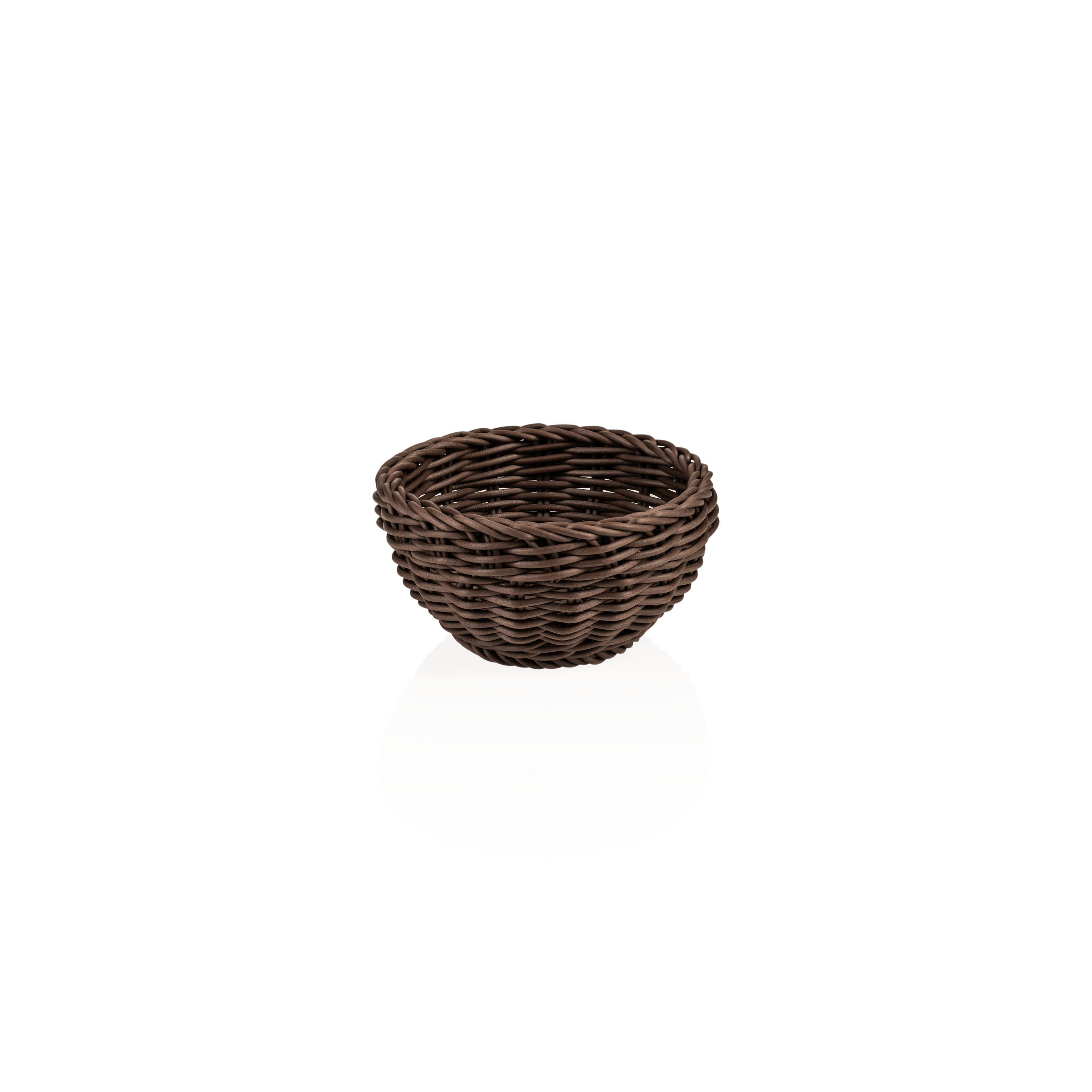 Mand WEAVER PRO tafelmanden, Ø 16 cm, hoogte 8 cm, bruin, polypropyleen