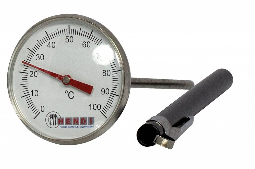 Zakthermometer - 127 mm - RVS sonde - 0 tot 100 Graden