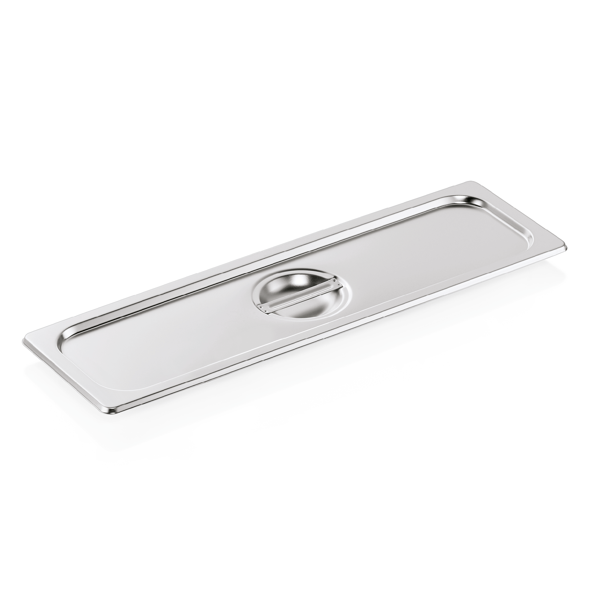 Couvercle GN CORE 2/4, avec évidement pour cuillère, acier inoxydable au chrome-nickel