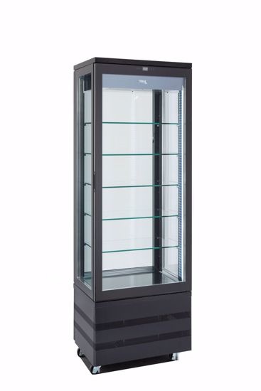Display Koelvitrine Zwart | EVO 670 3LE P | 3 Zijden Glas | 670x640x(H)1950mm