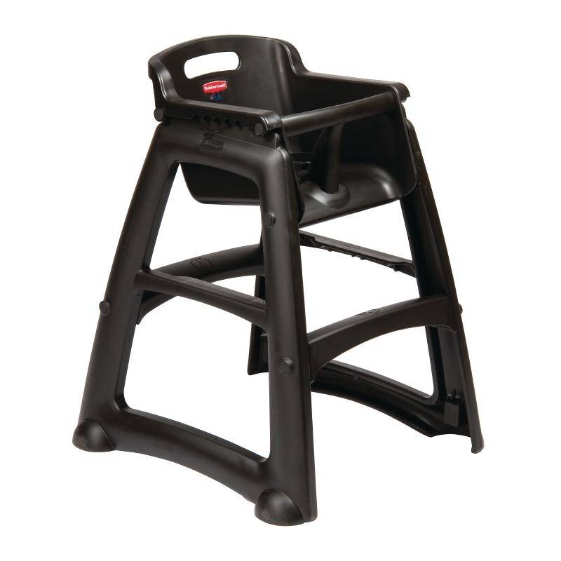 Kinderstoel Zwart | Rubbermaid | Zithoogte 53cm
