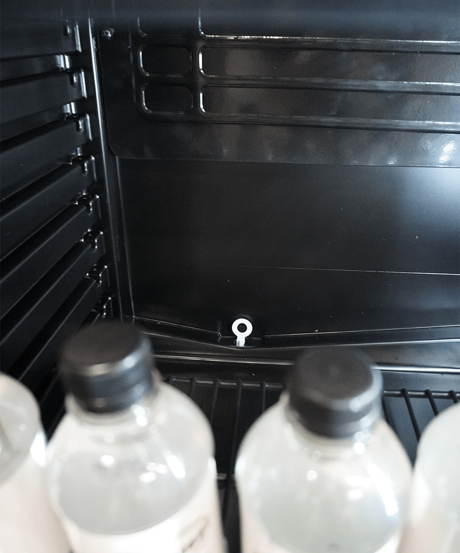 Réfrigérateur 1 Porte En Verre Noir Avec Canopy Sve-450 Blc