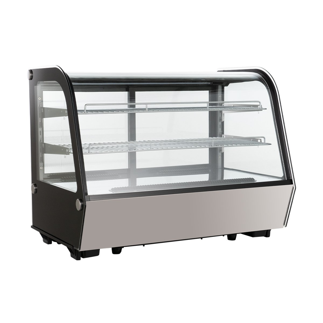 Koelvitrine ECO 160 liter, 874 mm, met LED-verlichting en 2 legroosters