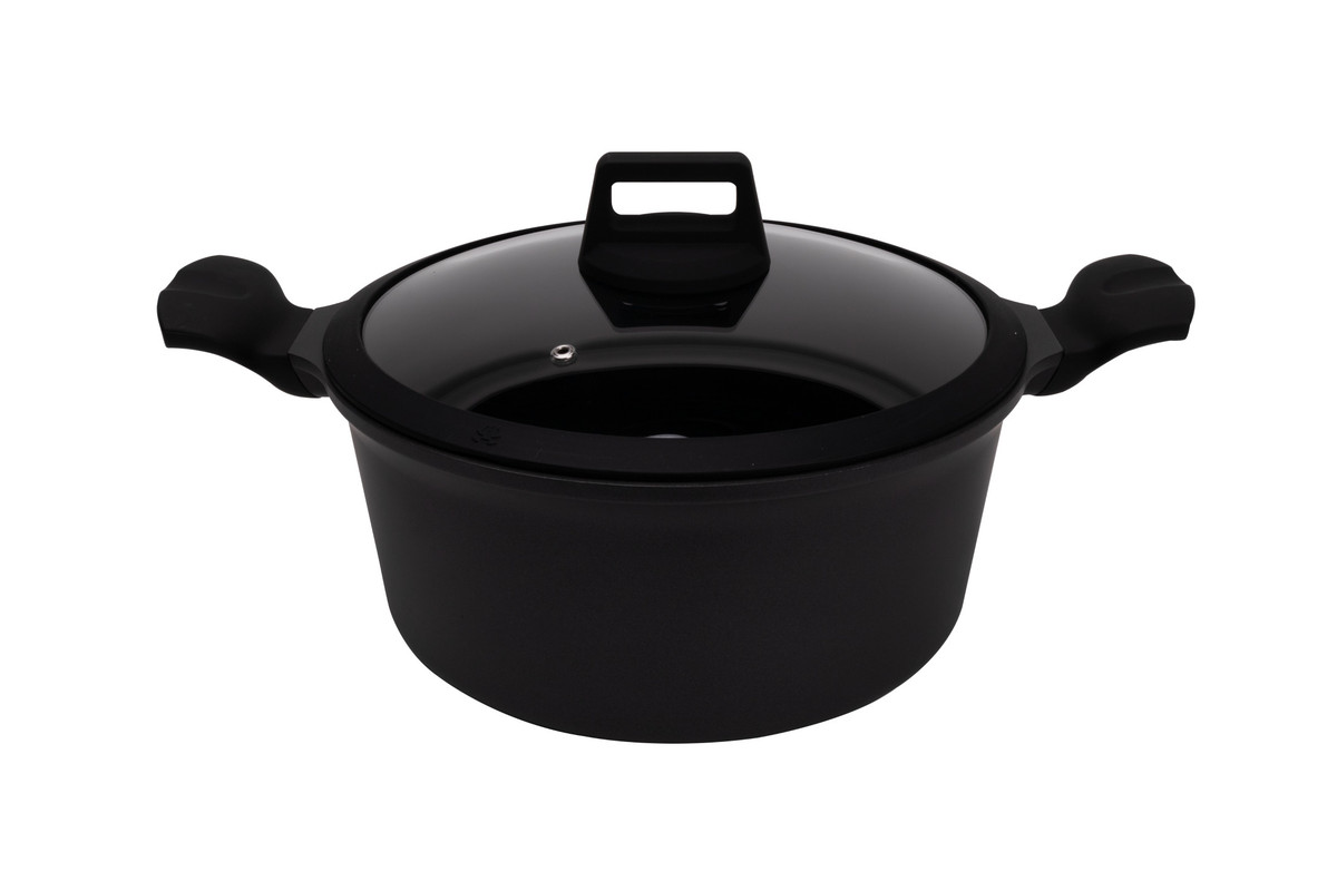 Braadpan Vesuvio 28 cm 7 l Zwart Aluminium