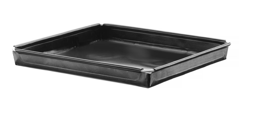 Hochgeschwindigkeits-Backblech - Antihaftbeschichtung - verstärkt - Schwarz - 290x290x(H)20mm - Quadratisch