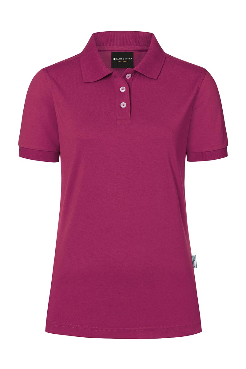 Damespolo Met Moderne Uitstraling, Gemaakt Van Duurzaam Materiaal - Fuchsia - M