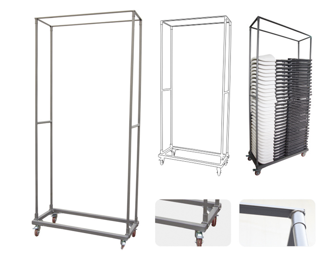 Transportwagen für Stühle - AmerBox - 1140x492x(H)1895mm