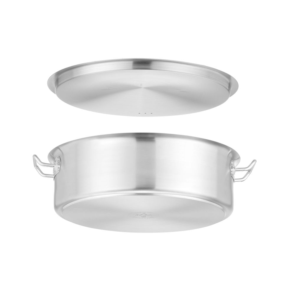 Kochtopf - niedrig - mit Deckel - 10,8L - Ø360x(H)139mm