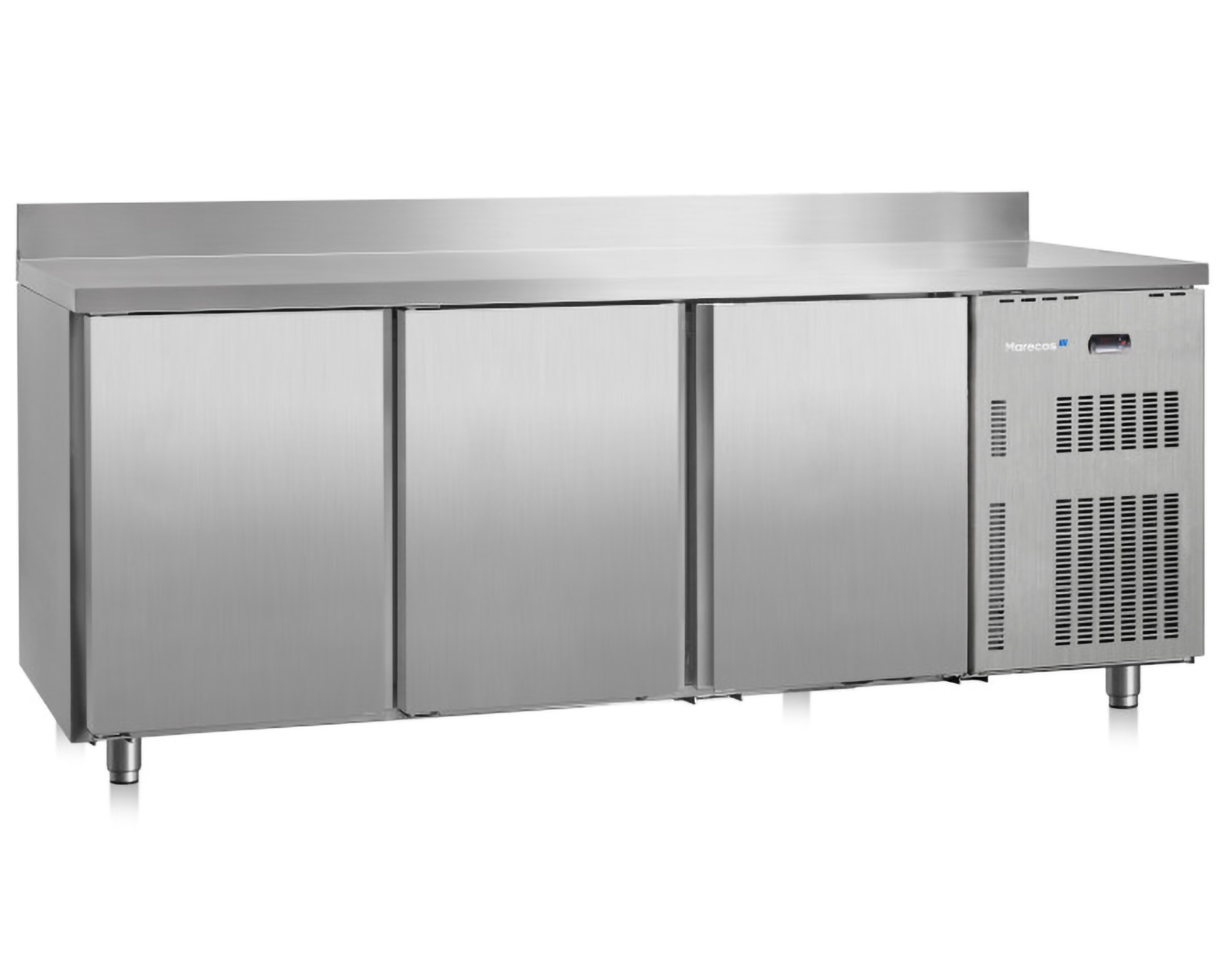 Marecos Softline Table réfrigérée - 3 portes + rebord - 2000x700x(H)850mm