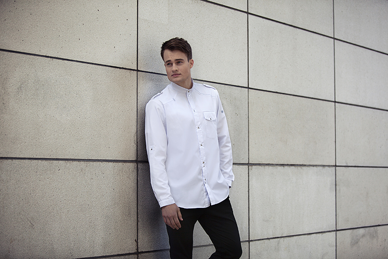Chemise de cuisine New-Identity - Blanc - 54