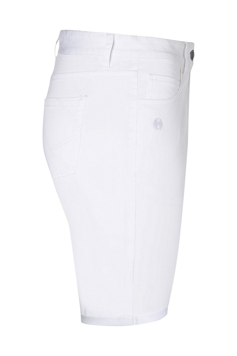 Herenshorts Met 5 Zakken, Klassiek Stretch - Wit - 54