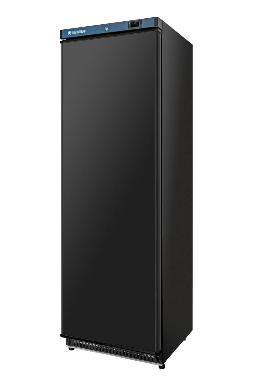 Opslagvrieskast ECO 400, binnenruimte van kunststof, zwart