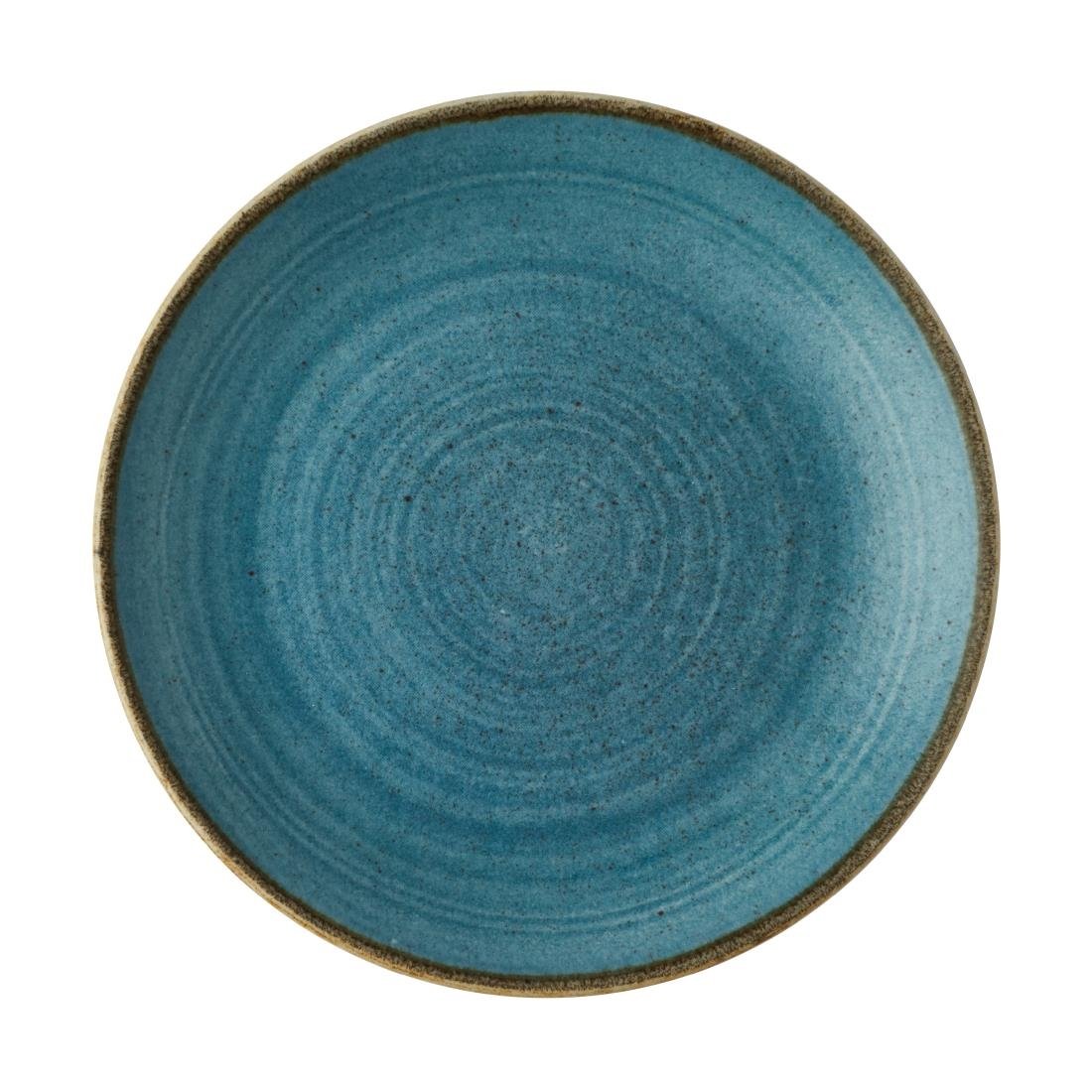 Churchill Stonecast Raw Evolve Coupe-Teller, Blaugrün, 220 mm (12 Stück)