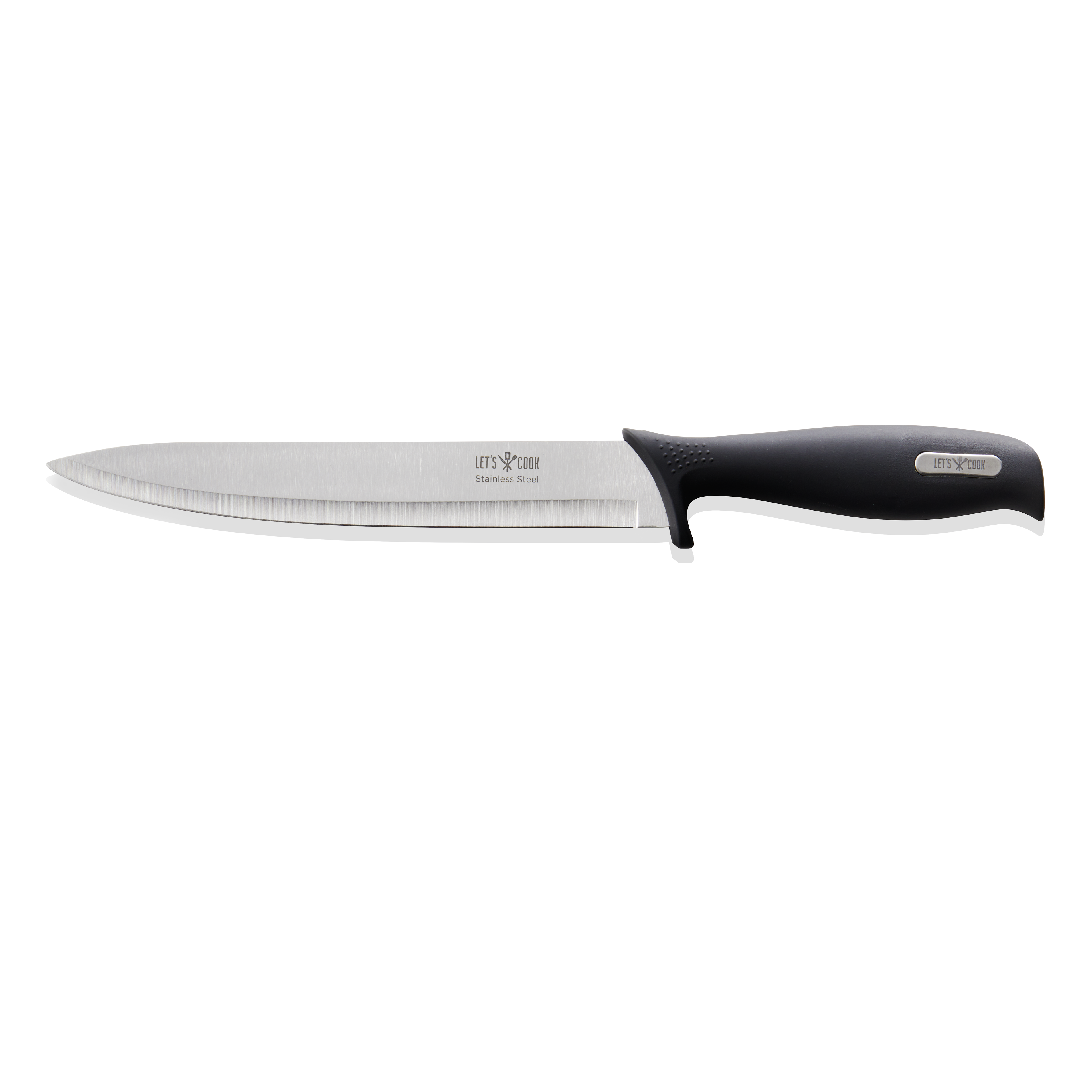 Couteau de découpe LET'S COOK Knife, 31,5 cm, acier inoxydable, caoutchouc