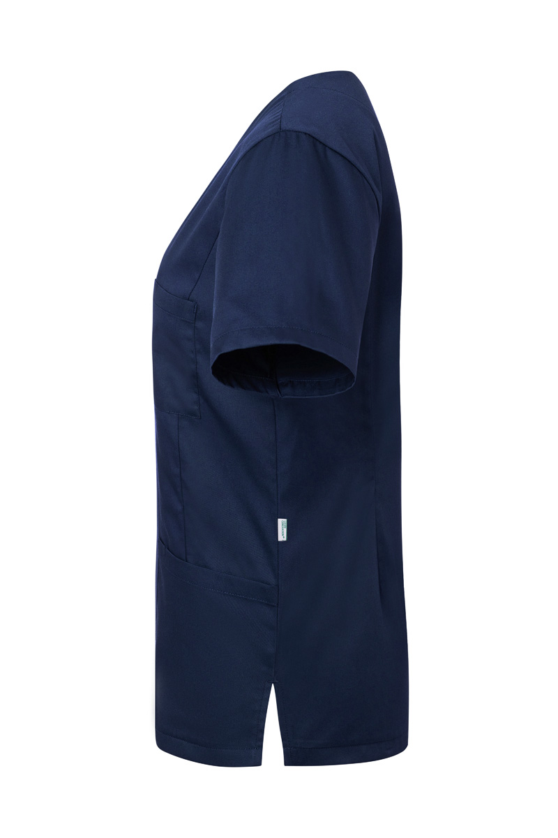 Kurzarm Damen-Schlupfkasack Essential, aus nachhaltigem Material - Marine - M