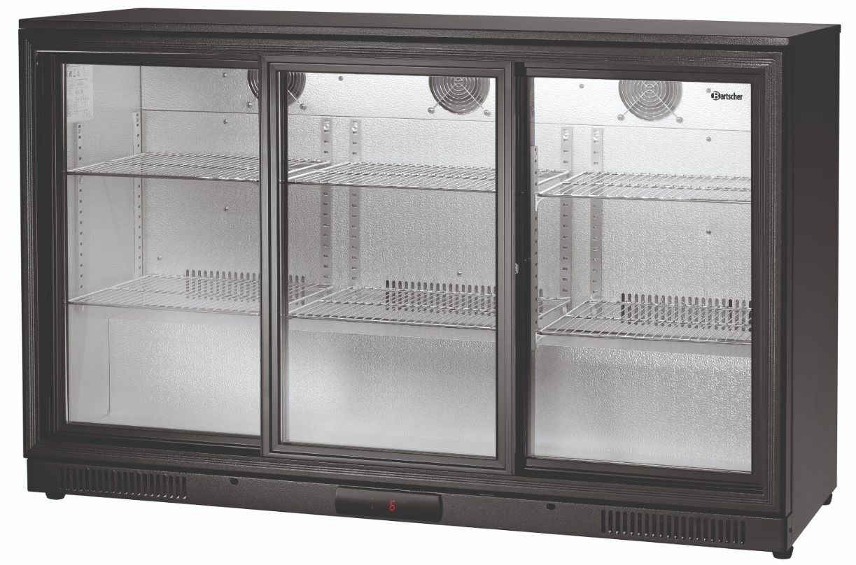 Barkühlschrank mit 3 Glastüren | 270 Liter | 1350X530X(H)850MM