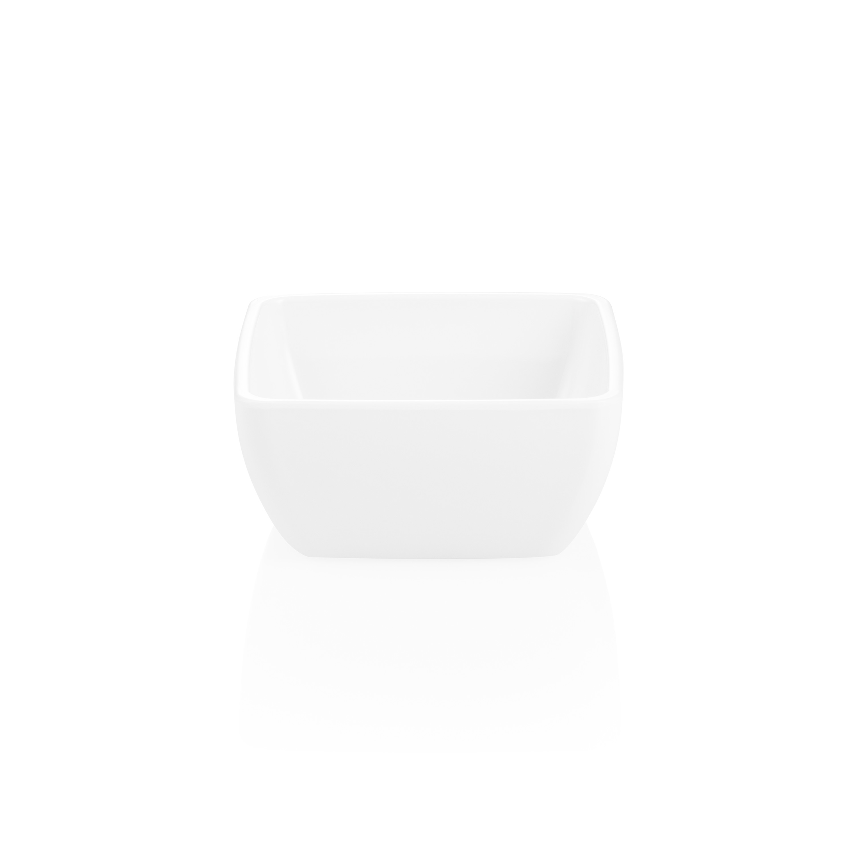 Schaal DAY & NIGHT, 13 x 13 x 6 cm, wit, melamine