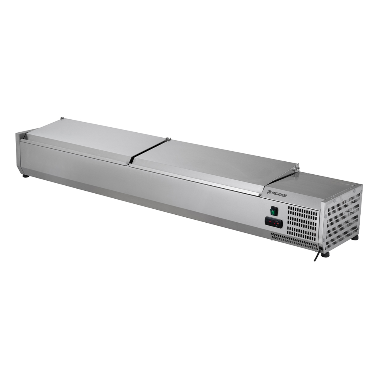 Vitrine réfrigérée de comptoir ECO 10 x GN 1/4 en inox