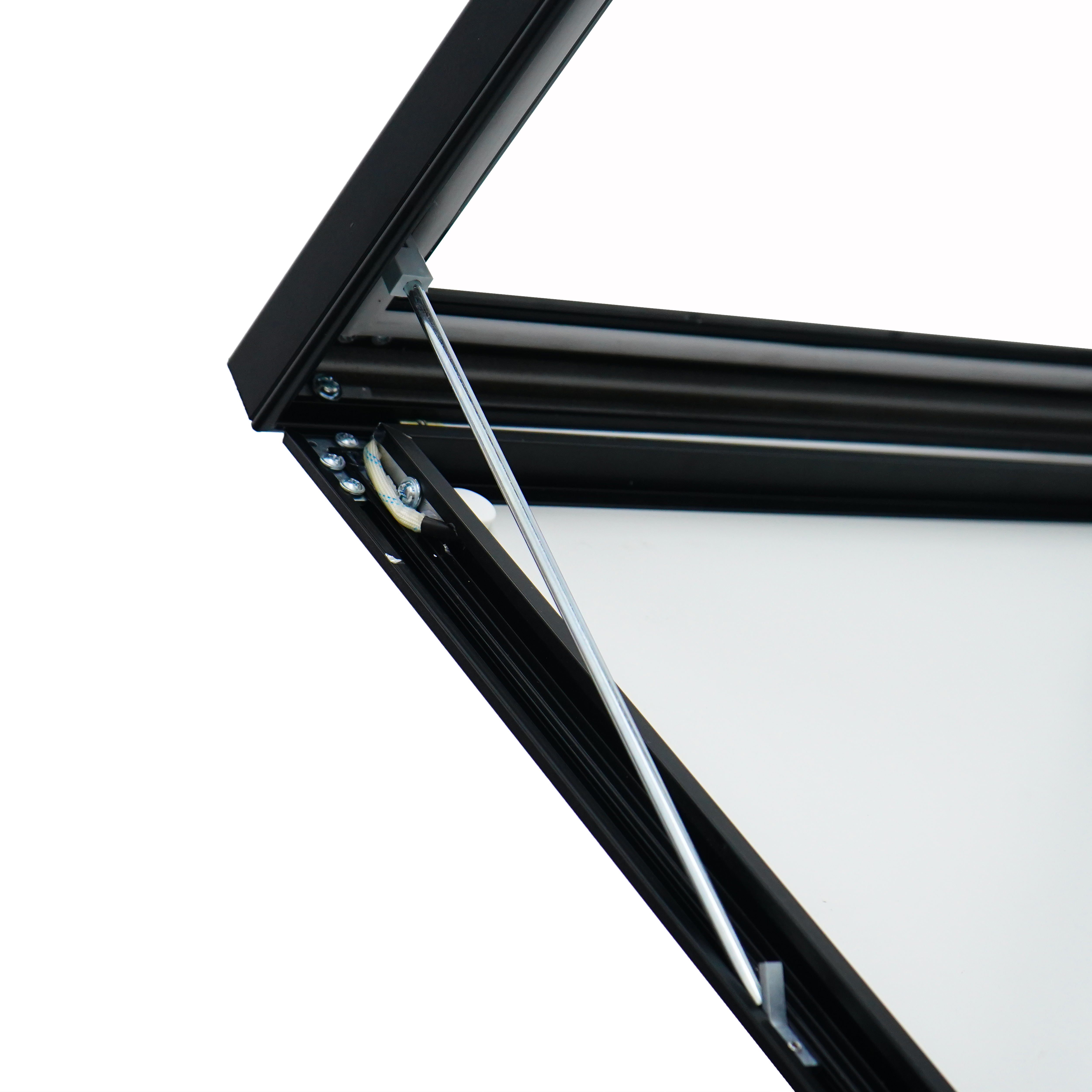Armoire menu LED 2x A4 - Verrouillable - Noir