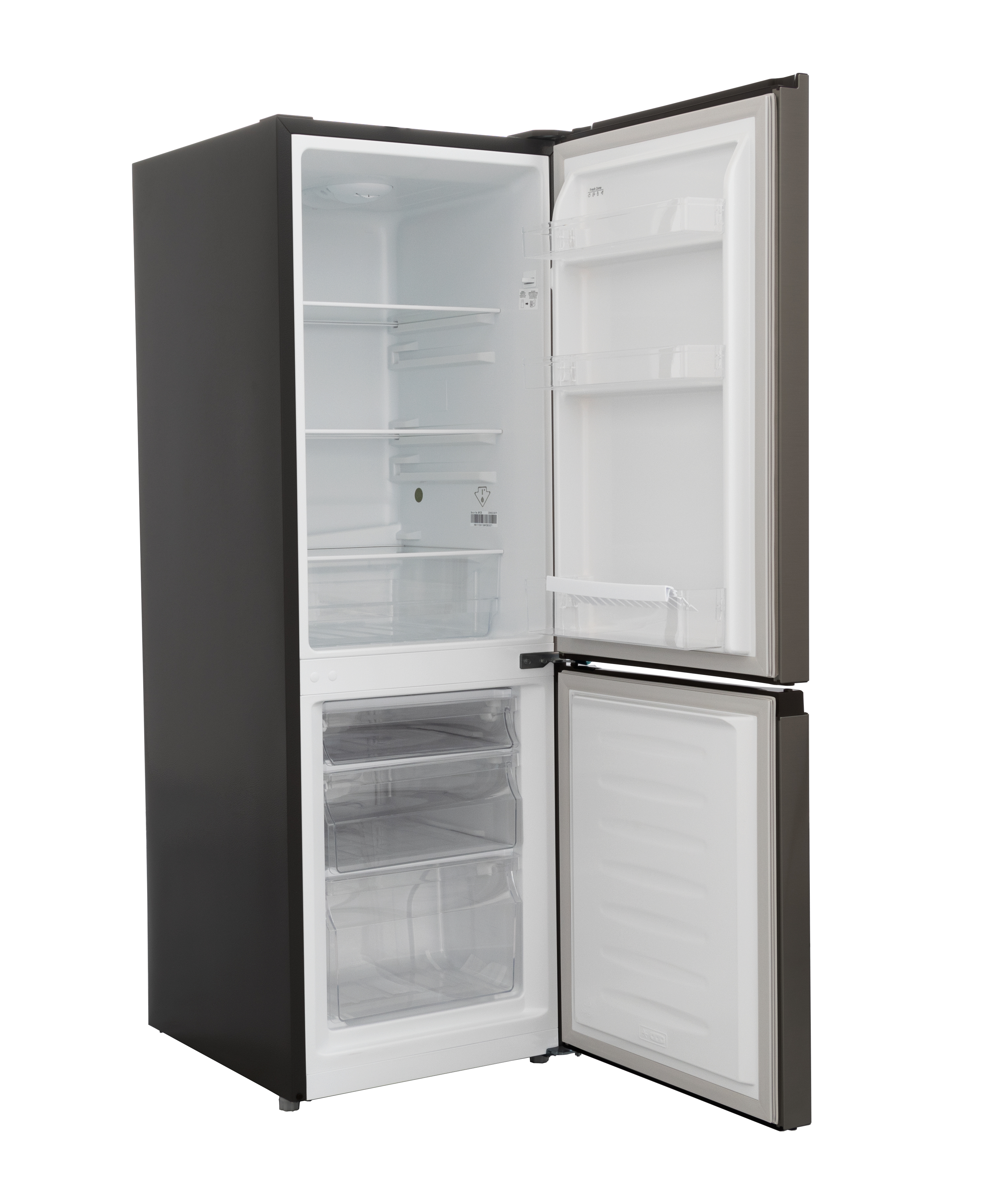 Kühl-/Gefrierkombination - Edelstahl - 122 + 53L - Exquisit