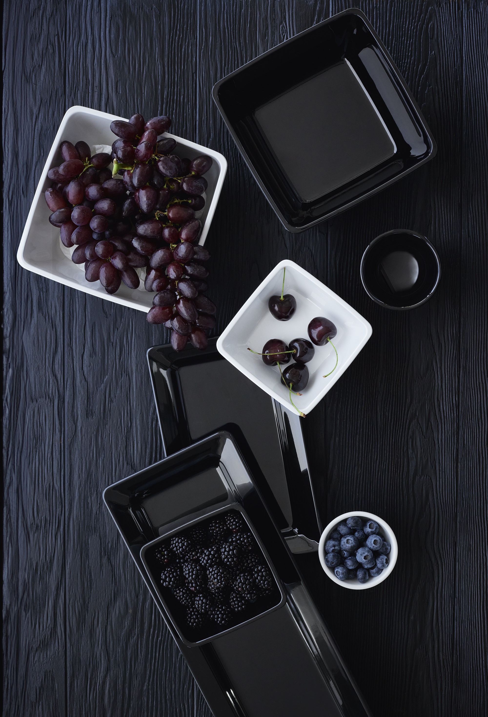 Schaal DAY & NIGHT, Ø 9 cm, wit, melamine