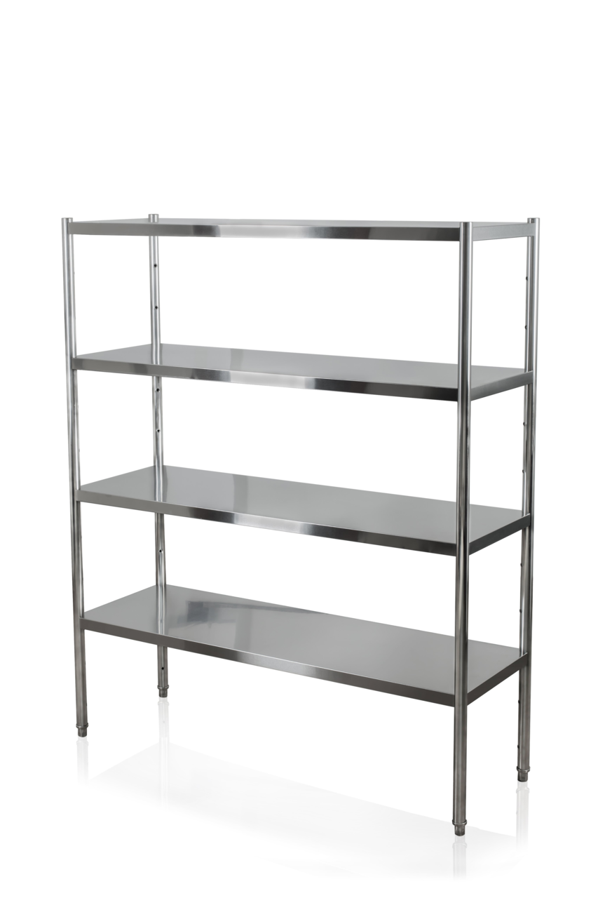 Étagère en inox AISI 201 Basic 2000x500x1800 mm, à monter soi-même