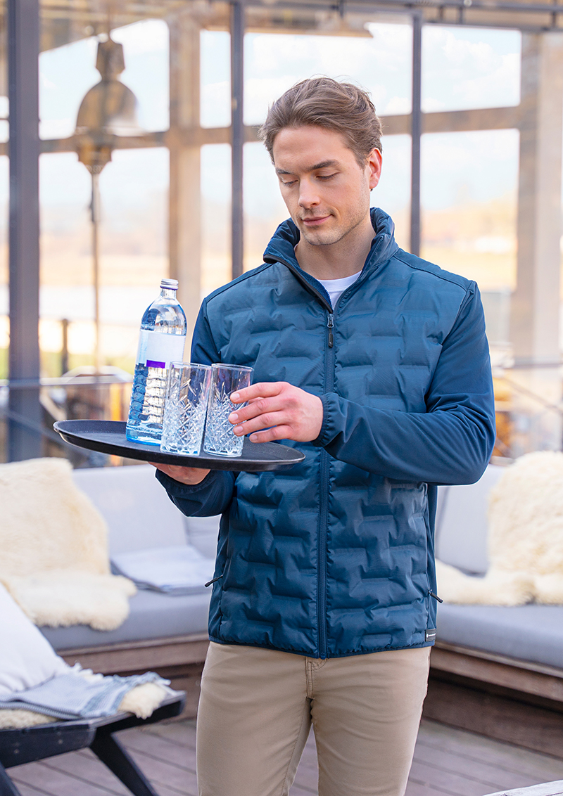 Hybride Herenjas Van Outdoor-Pro, Gemaakt Van Duurzaam Materiaal - Marineblauw - XL