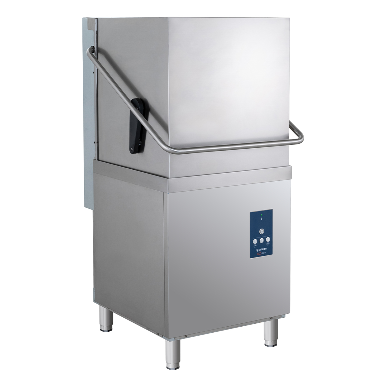 Lave-vaisselle à capot ECO 54 SLE 50x50 cm (dimensions du panier), avec doseur de détergent et de produit de rinçage, avec pompe de vidange & adoucisseur, Fabriqué en Europe, 400 Volt
