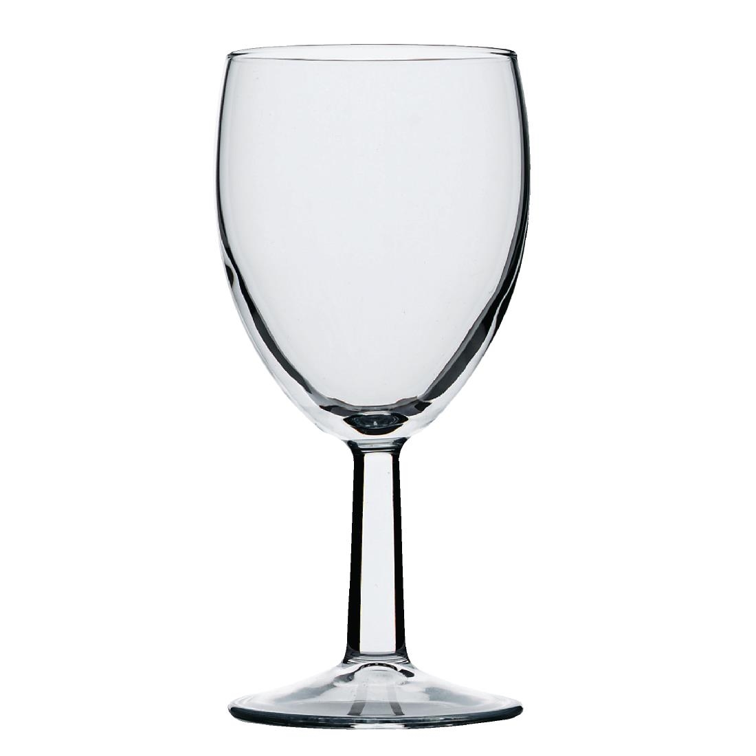 Verres à pied Utopia Saxon 250 ml marqués CE à 175 ml (lot de 48)