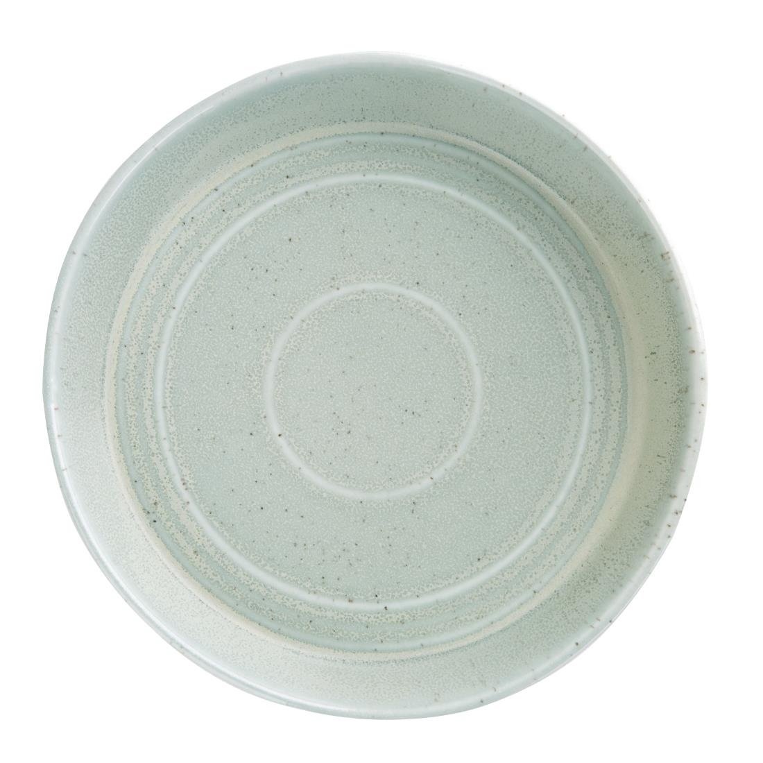 Cavolo Flache runde Schale | Pastellgrün | Ø220mm | 4 Stück