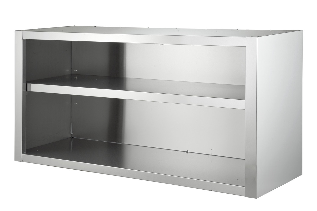 RVS Wandkast - 1 Tussenschap - Zelfmontage - 1000x400x650mm