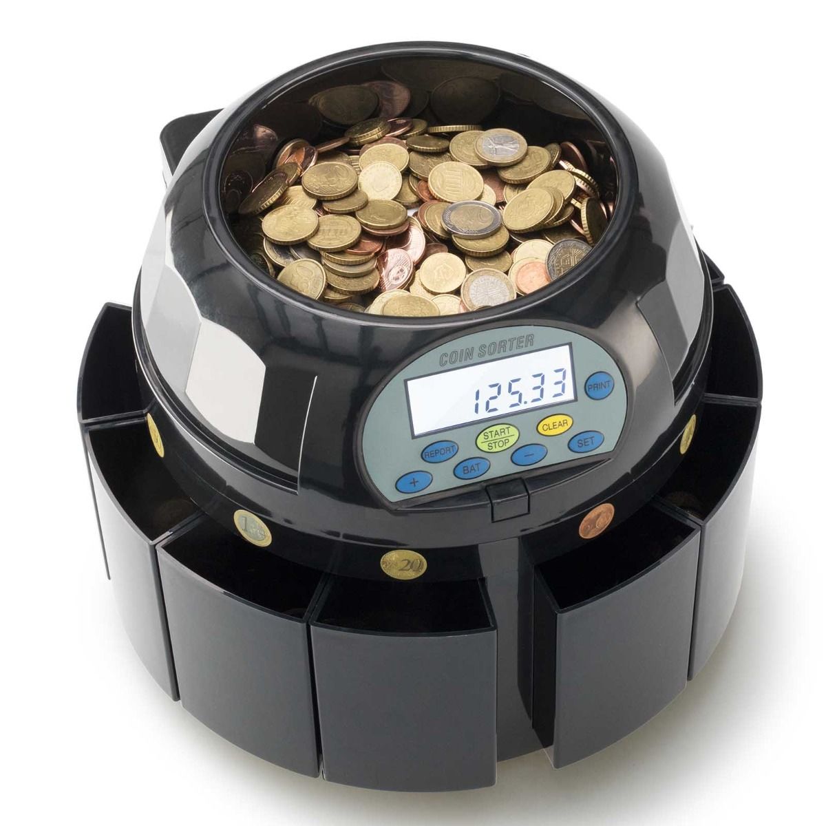 Münzzählmaschine CS-909| Zählt 650 Münzen/Minute | Mittelständisches Unternehmen