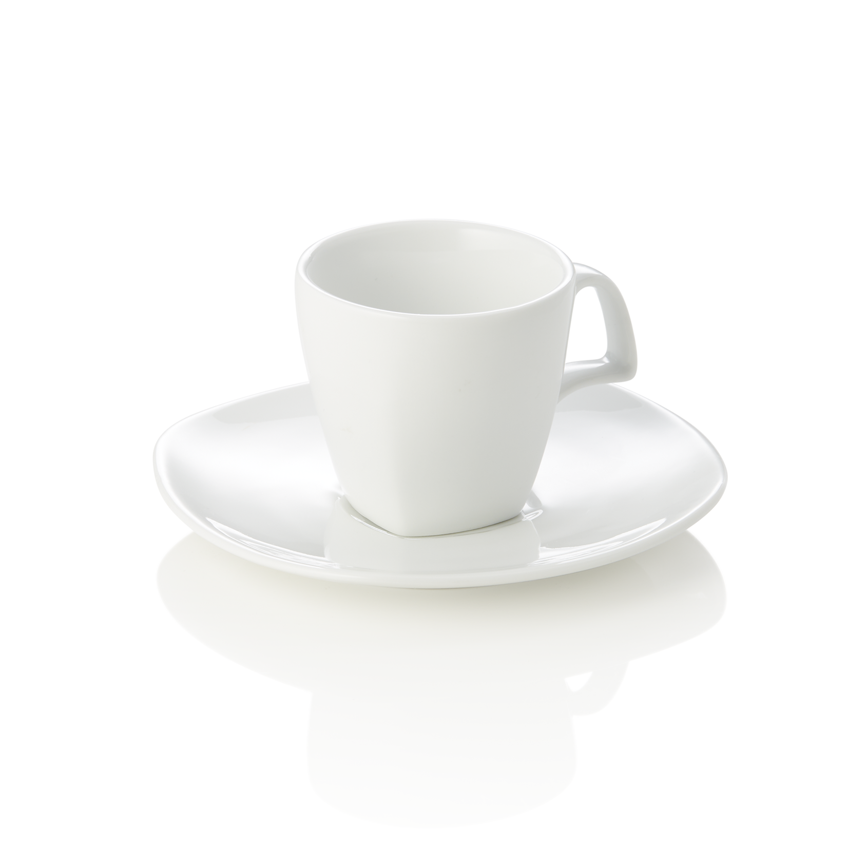 Espressotasse mit Untertasse Set, 80 ml, Set á 4 Stück, Porzellan