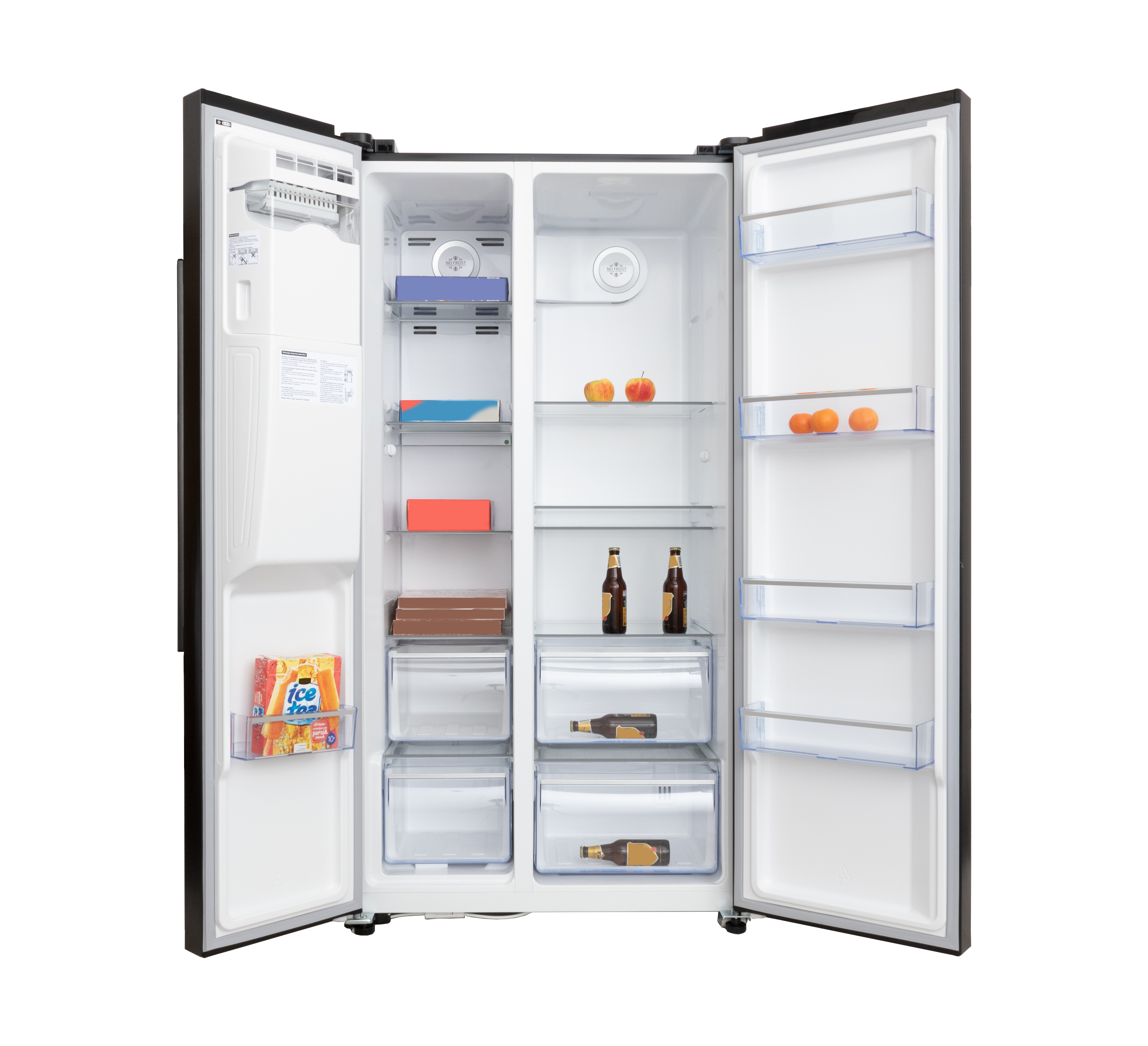 Kühl-/Gefrierkombination - Dunkler Edelstahl - Amerikanisches Modell - 344 + 169L - Frilec