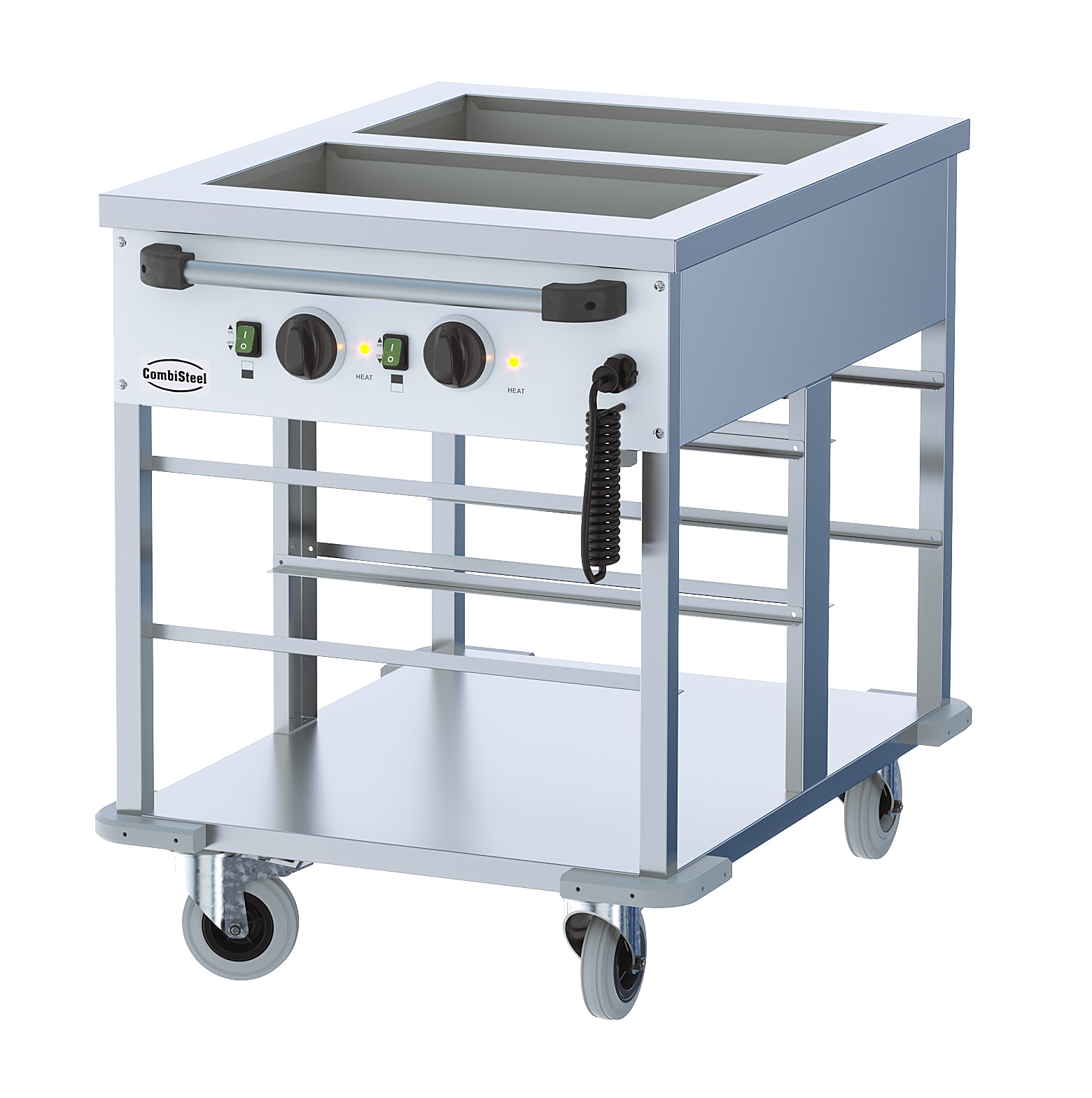 Bain-Marie Wagen 2/1.