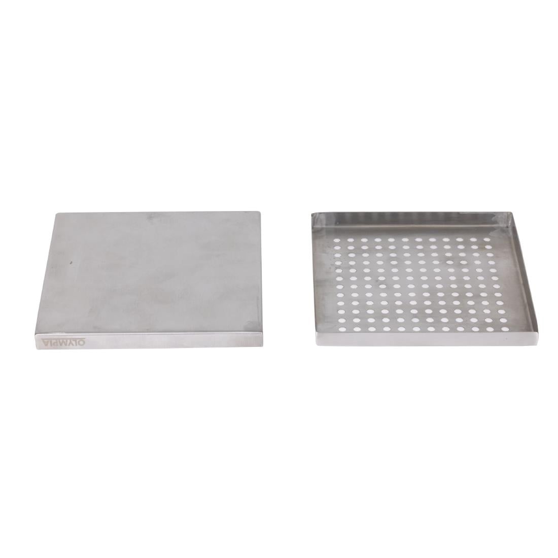Olympia RVS Lekbak 150x150mm