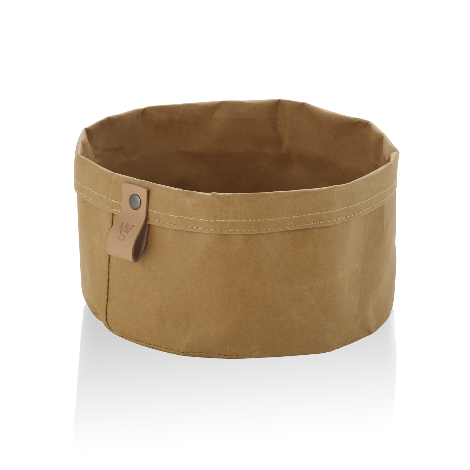 Broodzak CRAFT & CRUMBLE, Ø 20 cm, hoogte 13 cm, khaki, kraftpapier