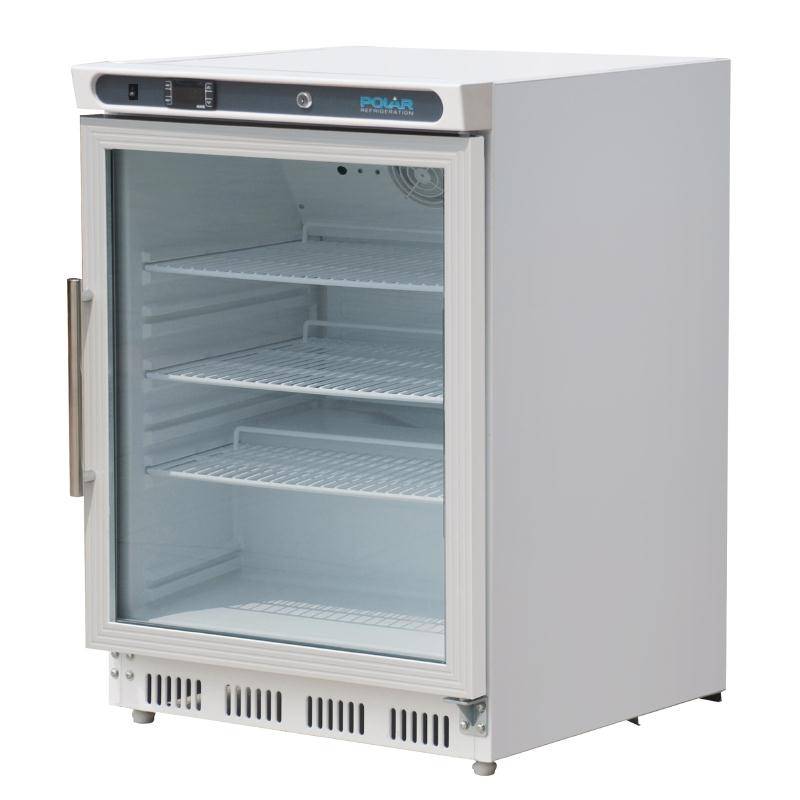 Kühlschrank mit Glastür | 150 Liter | 600x600x(h)850mm