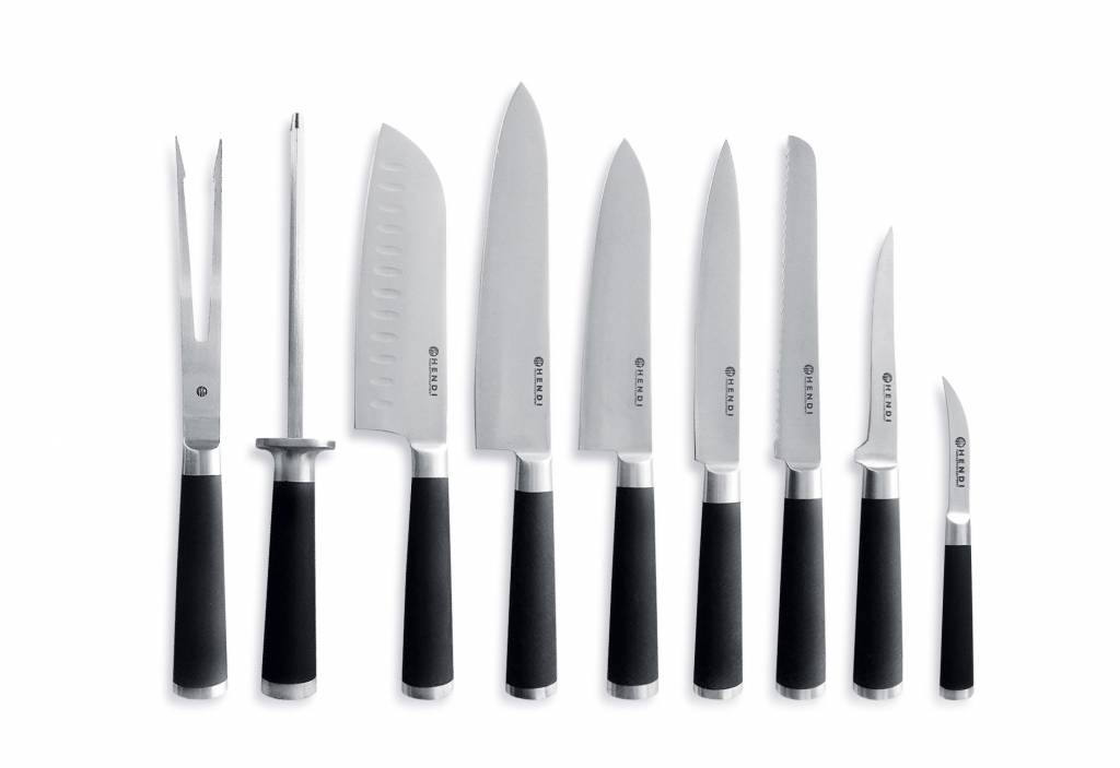 Messerset  9-Teilig | Edelstahl 3CR14 | Profilierter Griff