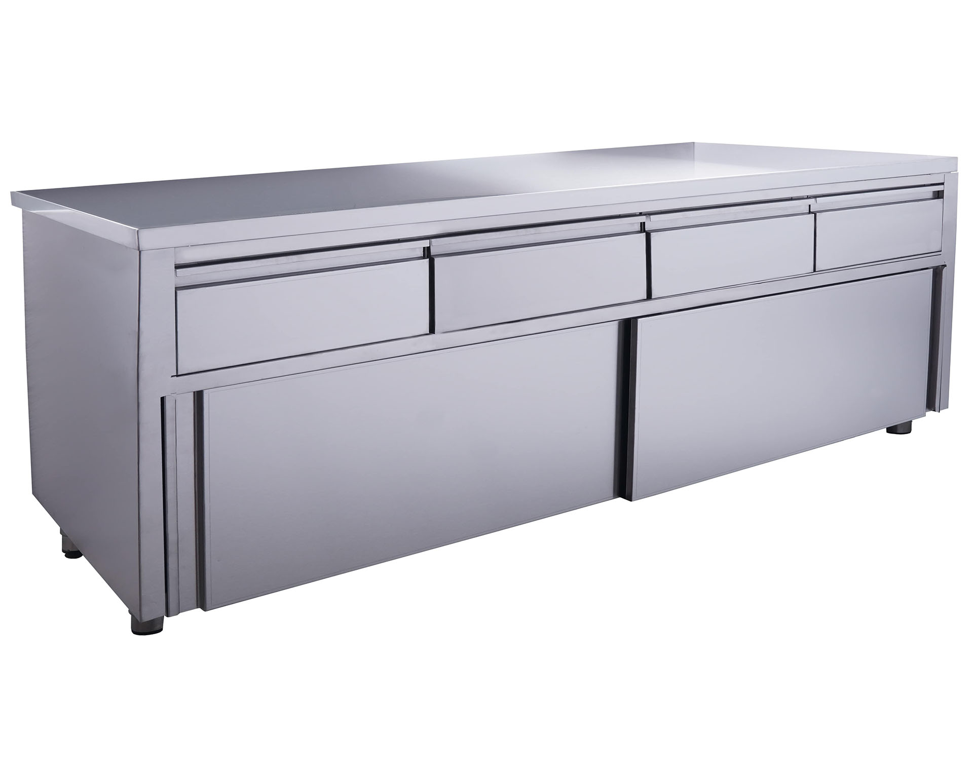 Schuifdeurkast 2000X700mm - Met 4 lades