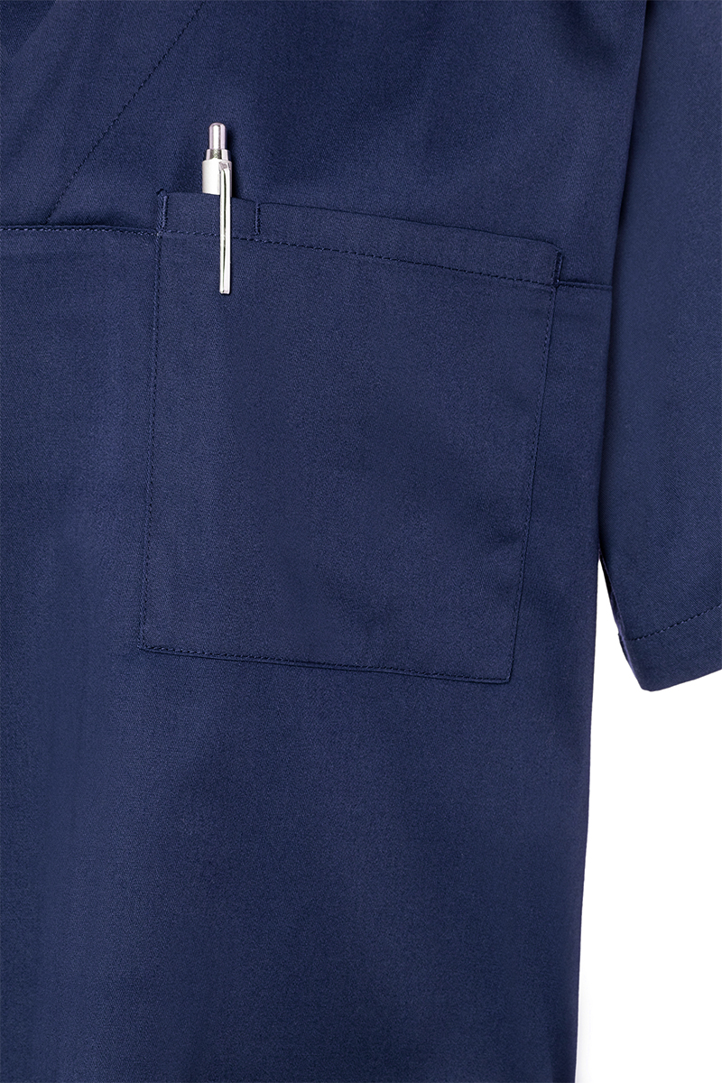 Kurzarm Herren-Schlupfkasack Essential, aus nachhaltigem Material - Marine - L
