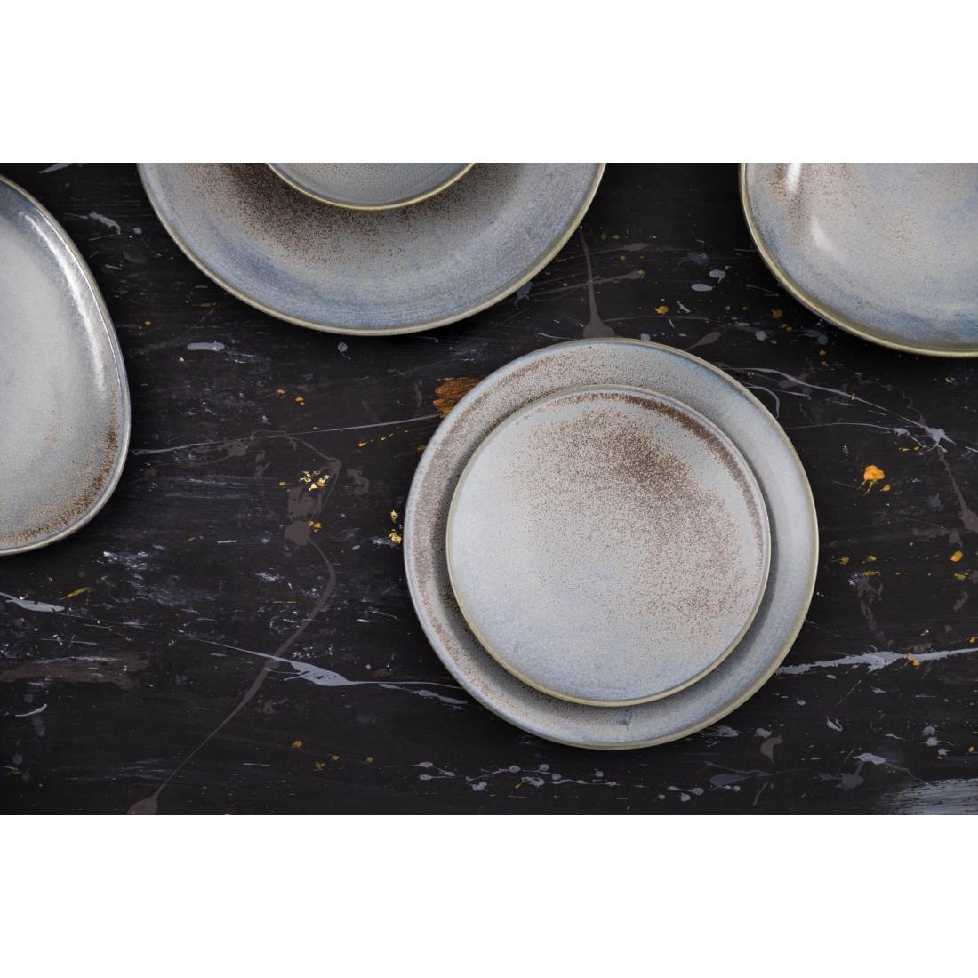 Assiettes plates Olympia Ember Blue 180mm (lot de 6) Assiettes plates Olympia Ember Blue 180mm (lot de 6)