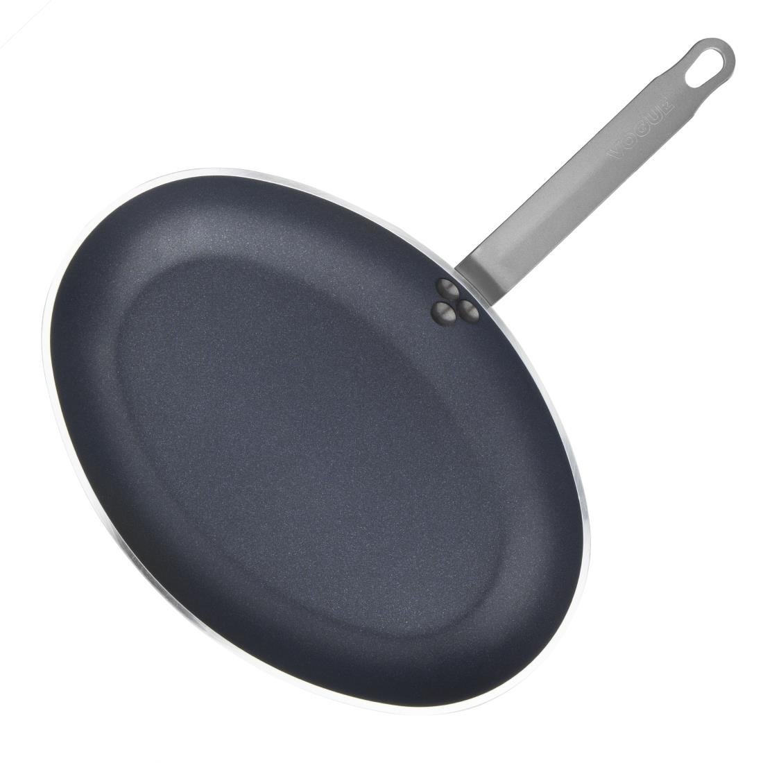 Vogue Aluminium Antihaft-Teflon-Platinum-Plus Oval-Bratpfanne 36cm