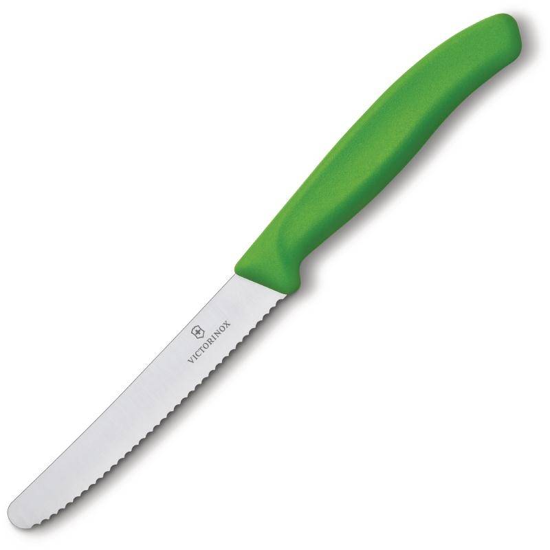 Couteau à Tomates Dentée | Victorinox | Vert | 110mm