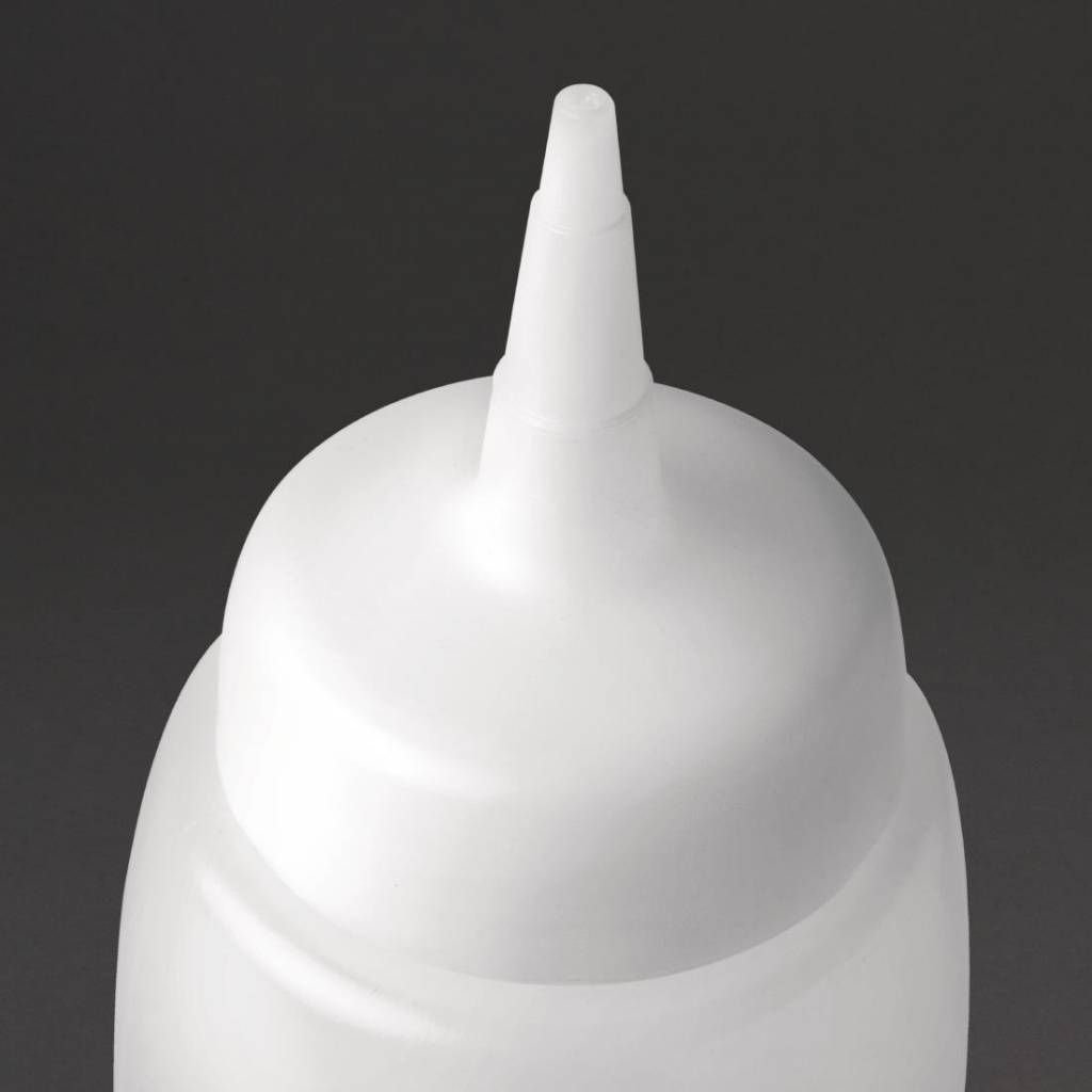 Knijpfles polyethyleen transparant | 1 Liter | 31,1(H)cm